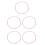 5Pcs Multi Plastic Purse Chain Strap Bag Charm Accessories Replacement 4
