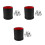 3Pcs Durable PU Cups Black Quiet Lined for Tabletop Party Games 4