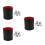 3Pcs Durable PU Cups Black Quiet Lined for Tabletop Party Games 5