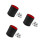3Pcs Durable PU Cups Black Quiet Lined for Tabletop Party Games 6