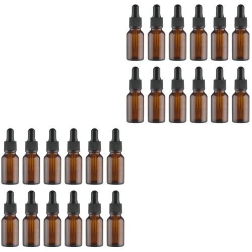 2 Count Essential Oil Containers Empty Glass Aromatherapy Bottle 2