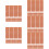 50Pcs Rose Gold Experiment Sheets for Fruit Battery Physics Teaching 10