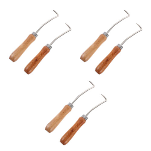6Pcs Beekeeping Tool Beeswax Cleaning Hook Safe Assorted Colors 1