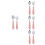 4Sets Compact Pink Baby Spoon Fork Training Utensils Stainless Steel 8
