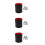 3Pcs Durable PU Cups Black Quiet Lined for Tabletop Party Games 7