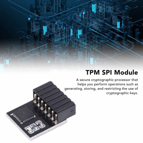 14pin TPM 2.0 Module TPM SPI Module 14Pin SPI TPM 2.0 Encryption Security Module Remote Card for  Motherboard 2