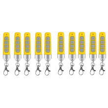 10 Duplicadores Inalámbricos Compactos de Control Remoto de 433 MHz para Puertas de Garaje y Sistemas de Portones. Compatibilidad Universal, Color