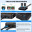 NVME M.2 SSD Docking Station Dual-Bay Solid State Drive Duplicator Read-Write Offline Copying Cloner Duplicator UK Plug 3