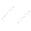 2Pcs Silver Table Soccer Poles Iron Foosball Table Parts Replacement 5