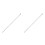2Pcs Silver Table Soccer Poles Iron Foosball Table Parts Replacement 6