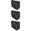 3Pièces Protège Pieds D'échelle En Caoutchouc Noir Durable Stable 8