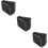 3Pièces Protège Pieds D'échelle En Caoutchouc Noir Durable Stable 9