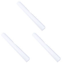 3Pcs Waterproof White PVC Car Sticker Film Self-Adhesive Easy to Apply
