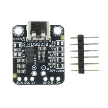 Módulo de Chamariz PD HUSB238 Controle IIC ou Saída de Nível Fixo USB Tipo CPD Sink