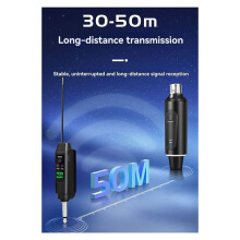 Universal 2.4G Wireless Transmitter and Receiver System Wired Microphone for Musical Instruments and Guitars