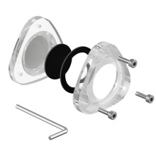 Étui de Protection Magnétique en Acrylique Transparent pour Traceur GPS Airtag (Voiture, Vélo, Moto)