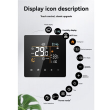 Tuya WiFi Thermostat 3A Water Gas Boiler Temperature Controller for Home Alexa Home Automation Black