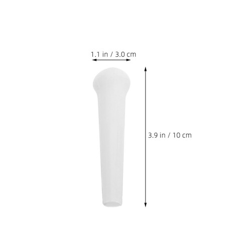 8Pcs White Ceramic Pestle Manual Grinding Rod Kitchen 1