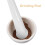 8Pcs White Ceramic Pestle Manual Grinding Rod Kitchen 7