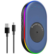 Movimentador de Mouse Virtual com Movimento Automático para Computador/Laptop, com Interruptor Liga/Desliga, Movimento de Mouse Indetectável, Azul