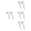 8Pcs White Ceramic Pestle Manual Grinding Rod Kitchen 10