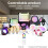 Remote Control Dimmer with RGB Color Temperature Brightness Saturation Adjustable 8 Zones 9 Lighting Modes 6