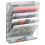 (silver) 5-Tier Metal Desk File Organizer for Office 1