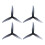 2Pairs 4525 3-Blade PC Propeller Three-Hole for 2004 Motor for FPV Freestyle Drones Transparent Grey 1