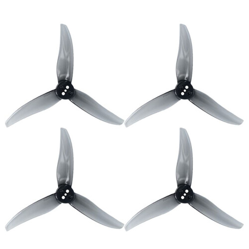 2 Pares 3525-3 Hélice de PC de 3 Pás de 1,5 mm com Três Furos para Motor de 1806-2004 para Drones FPV Freestyle de 3,5 Polegadas Toothpick A