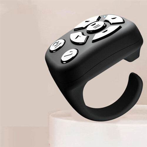 Wireless Remote Scrolling Ring Page Turner Camera Shutter Social Media Browsing for Smartphones