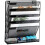(Black) 5-Tier Metal Desk File Organizer for Office 2
