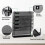 (Black) 5-Tier Metal Desk File Organizer for Office 4