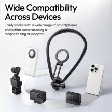 Ulanzi MG14 Magnetic Neck Mount for Insta 360 Omso Action Camera Smartphone Neck Mount for 17 16 15 14