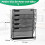 (Black) 5-Tier Metal Desk File Organizer for Office 5