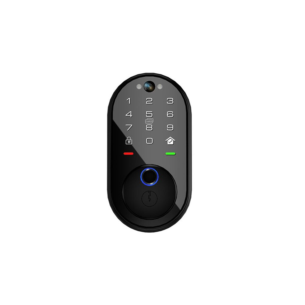 Tuya Video Intercom Lock For Front Door With App Control Electronic Digital Deadbolt With Touchscreen Keypad 4711121464027