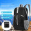 Ultra Lightweight Foldable Backpack for Hiking, 32x15x47cm, Black 5