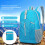 Mountaineering Backpack Sky Blue Ultra Lightweight & Foldable 20L Hiking Pack 5