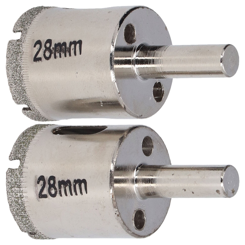 2Pcs 28Mm Glass Hole Saw Drill Bits For Marble Granite Ceramics 5061387717214