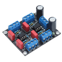 4-Channel Preamplifier Board NE5532 Dual Power Supply for Audio DC 12V-15V