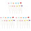 3Pcs Assorted Color Aroma Diffuser Rods for Home and Coffee Shop 2