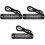 3Pcs Motorcycle Strobe Light Bar Black 18 Patterns Powered by 6 Leds 3