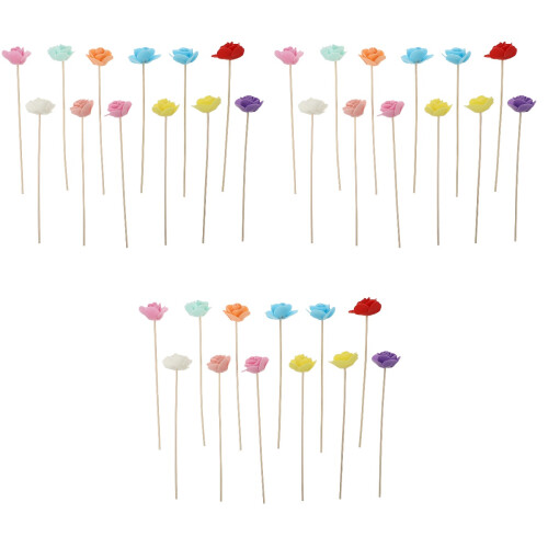 3Pcs Assorted Color Aroma Diffuser Rods for Home and Coffee Shop 2