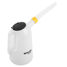 Wit Plastic Motorolie Dispenser Met Lekvrije Schenktuit
