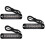 3Pcs Motorcycle Strobe Light Bar Black 18 Patterns Powered by 6 Leds 7
