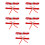 5Sets Rood Elastisch Kanten Beenband Bruid Bruiloft 8