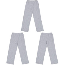 3Pcs Assorted Color Nursing Pants Breathable Washable Adult Trouser