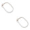 2Pcs Beige Embroidery Circle Hoop Durable ABS Frame with Copper Screw 6