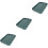 3Pcs Green Detachable Double Layer Tea Set Serving and Drain Tray 6
