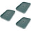3Pcs Green Detachable Double Layer Tea Set Serving and Drain Tray 7
