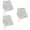 3Pcs Stylish White Table Runner with Diamond Strip and Tassels 7